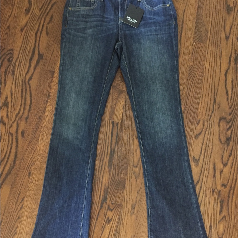 Simply Vera Vera wang Jeans NWT